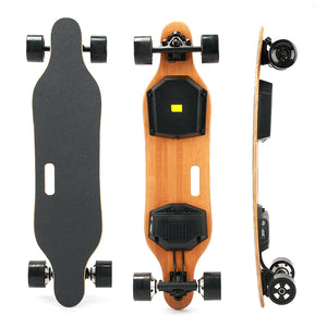 600W*2 Wheel Hub Dual Motors Longboard 36V 9.6AH 10S2P Longboard Electric Skateboard 40Kmh